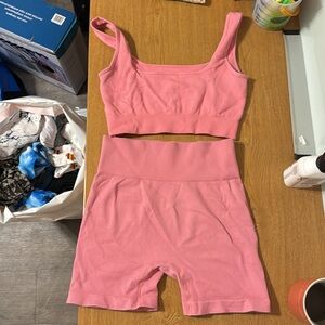 Pink workout set